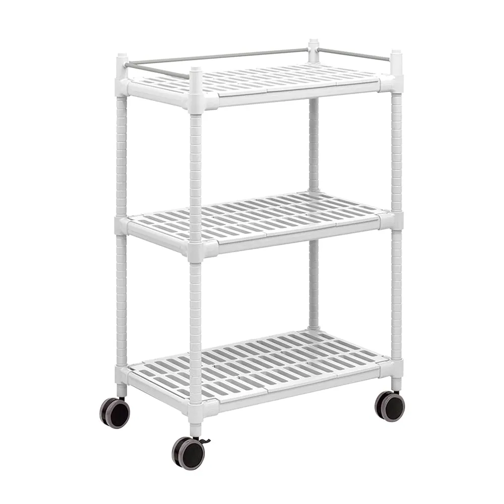 3-6494-07-73　Shelving 2-Way Connector ABS Made White