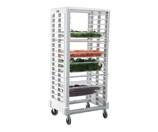 62-6588-65　Trust Food Storage Rack Cart Off White　8614