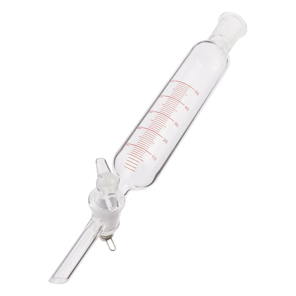 4-475-01　圆筒形分离漏斗(带刻度的PTFE阀芯，不含底部滑动) 60mL