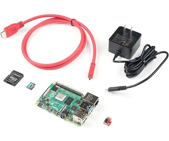 67-0424-44　SparkFun Raspberry Pi 4 Basic Kit - 4GB　KIT-16384