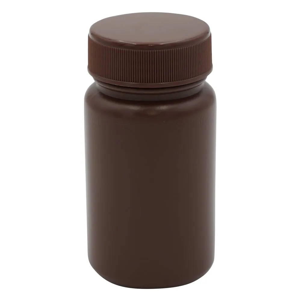2-5077-01　宽口瓶100mLHDPE产品，遮光　-