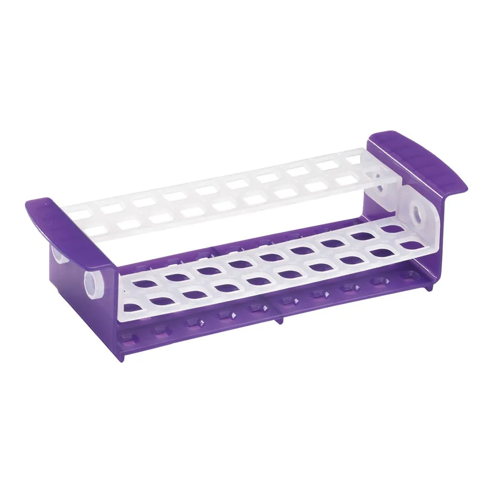 3-8667-11　Tube Rack Purple/White Translucent　HS120818