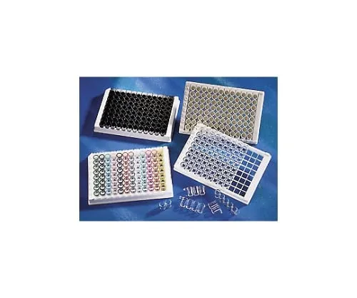 61-4687-11　1 x 8带孔透明平底高连接类型无盖消毒 (无支架)　2580