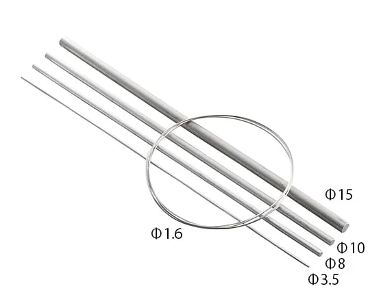 3-7978-01　纯镁圆棒 (挤出材料) φ1.6×2000　-