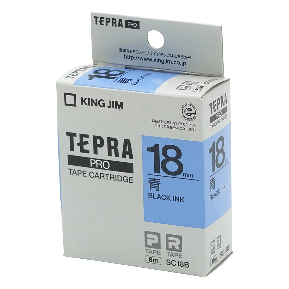 6-4008-04　Tepra PRO标签印表机磁带匣蓝色　SC18B