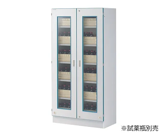 3-040-21　包括15个化学托盘的安全化学品存储架　AS-15RN