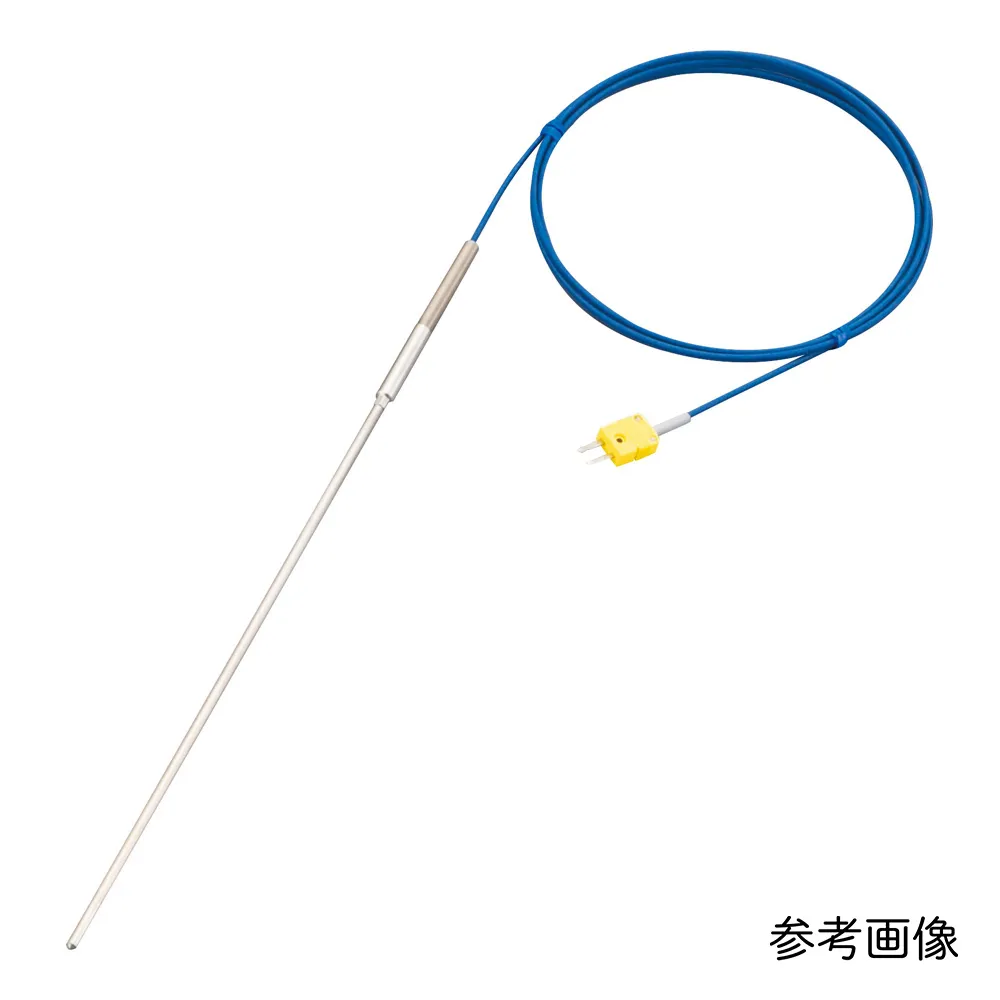 1-3947-04-20　K-sheath Thermocouple (high temperature, Inconel R type) 0 ~ 750℃, φ3.2mm x 3000 mm with Calibration Certificate
