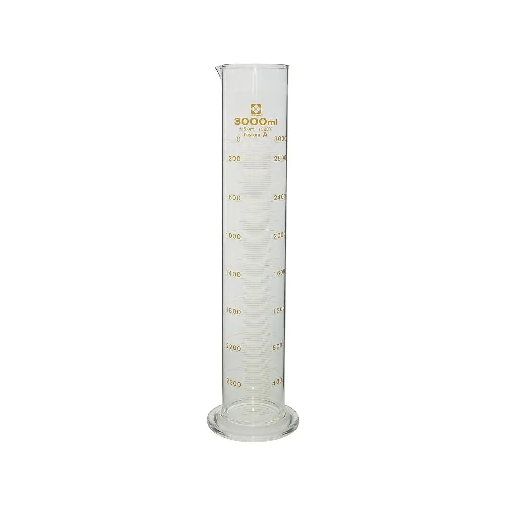 61-4415-81-24　Graduated Cylinder 3L with JCSS Calibration Certificate　026500-30001