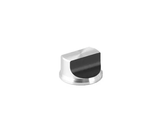63-3159-28　Knob for PHI. 23 Black Silver (Aluminum) Shaft Diameter PHI.6　K-37-L
