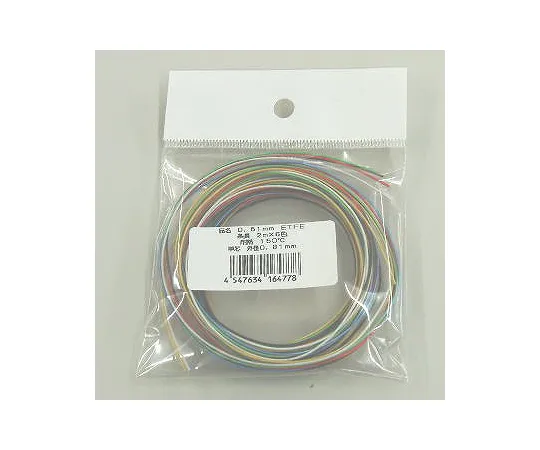 63-3094-02　ETFE Wire (JUNFLON Wire) 0.32 mm 2 m (±2%) x 6 Colors　ETFE0.32MM2X6