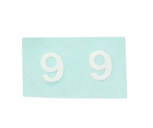 61-7397-11 字元贴纸9白色10公厘 CL10W-9