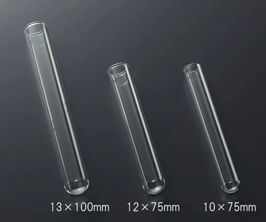 62-1610-70　直口硼硅酸盐玻璃管厚型10×75 mm　14-958-10A