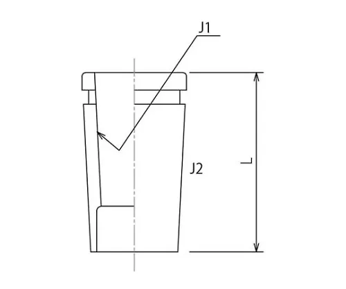 61-4703-94　短型简化适配器　2304-1L3L