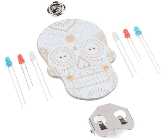 67-0424-17　Day of the Geek - Soldering Badge Kit (White)　KIT-14636