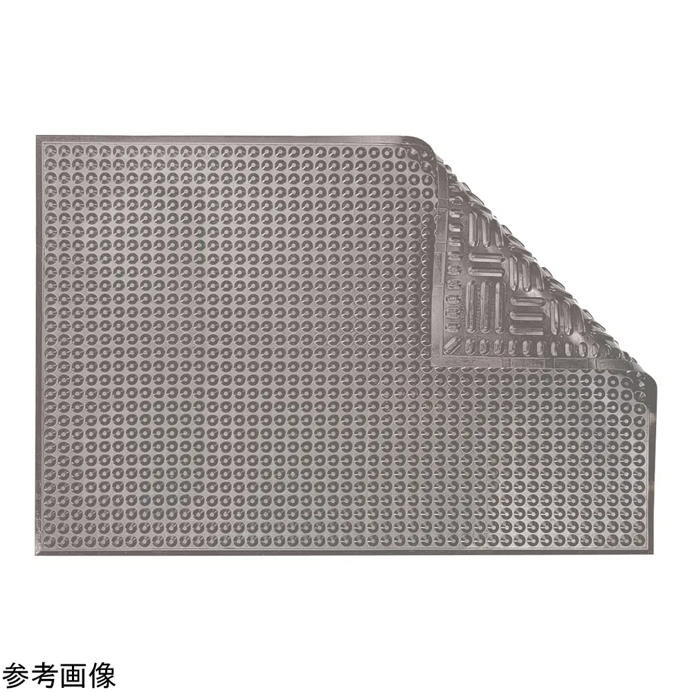 4-3715-01　Ergo mat (Hygiene) Gray 600 x 900 x 11 mm　4665404