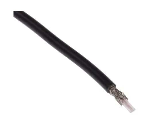 63-2999-03　RS PRO Black Unterminated to UnterminatedRG174A/U同轴电缆50Ω2.79mm OD 20 m　222-8610