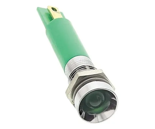 63-4587-17　RS PRO绿色指示器，12 V直流，8毫米安装孔尺寸，焊点终止　210-973