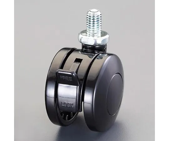 64-2297-06　Caster (双轮M 10 x P 1.5,带螺丝和制动器) 40 mm　EA986TA-540