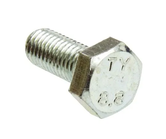 63-4639-84　透明钝化锌钢钉M 10×25 mm套螺钉　527-577