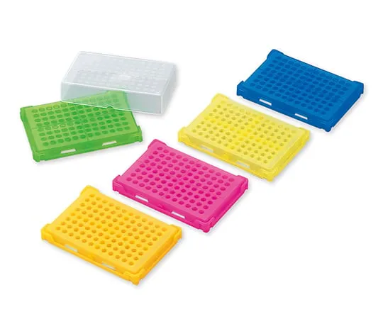 1-4309-01　PCR托盘，盖子5彩色包(蓝色、绿色、橙色、粉红色、黄色x 4个)　T328-96