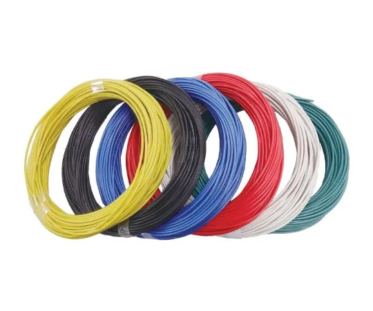63-2495-84　600 V Vinyl for Electrical Equipment Insulation Electric Wire Yellow 200 m　KIV0.75SQ-JP