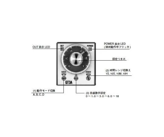 64-5603-67　［已停用］多功能定时器联系人:延时2c工作电压:AC/DC24V　GT3A-3AD24