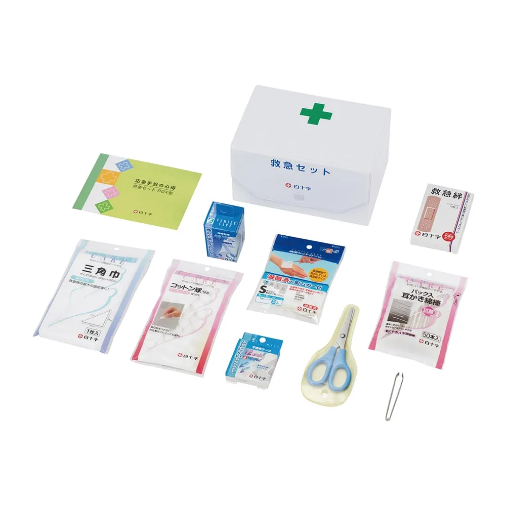 3-4664-01　急救包9件物品+手册　BOX