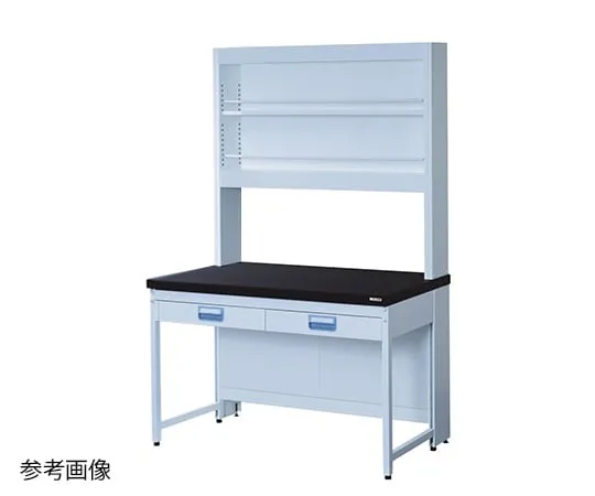 3-4139-01　侧面实验室工作台钢型，悬挂式抽屉，带有试剂架1200×600×800/1900　ERB-1260-ST