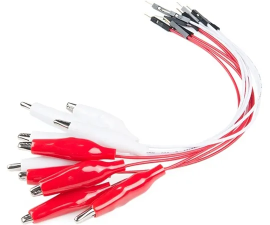 67-0420-34　Alligator Clip with Pigtail (10 Pack)　CAB-14303