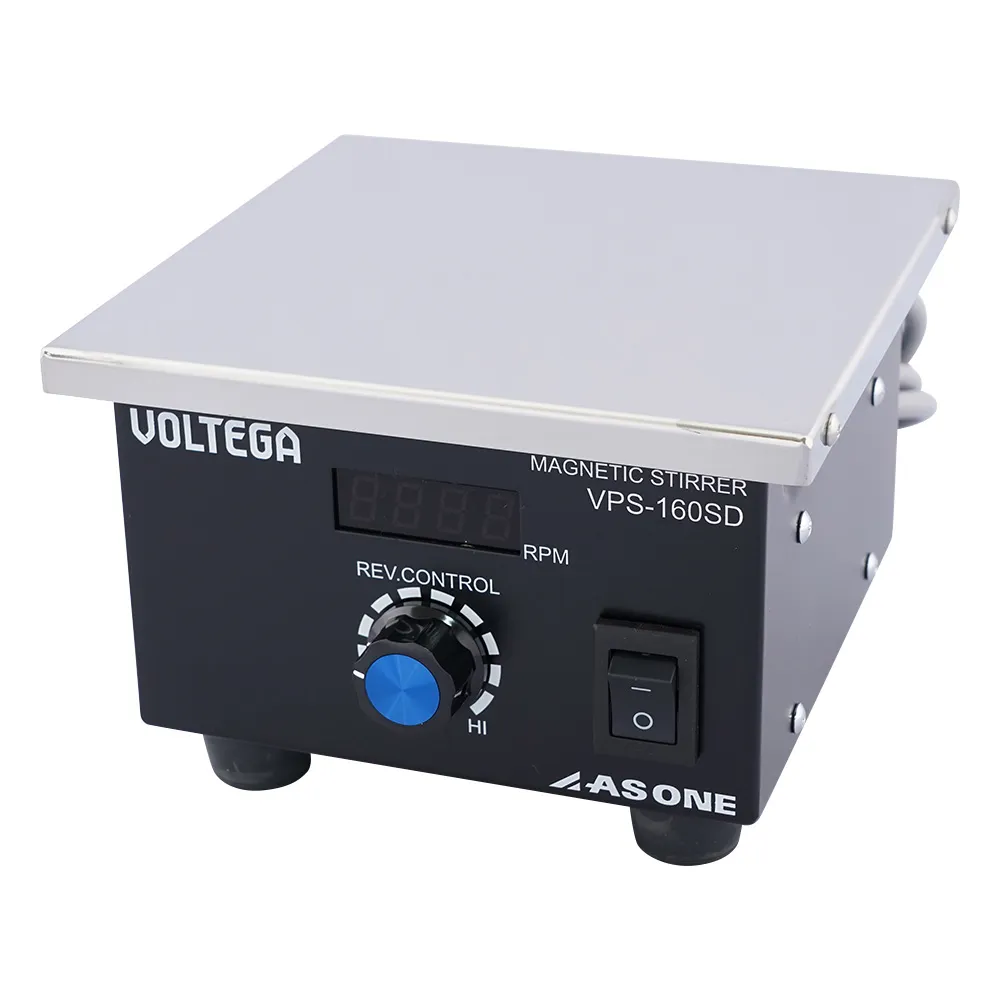 3-6758-01-22　VOLTEGA Power Stirrer (SUS Top Plate) Digital Type 160 x 160 mm with Pre-Shipment Inspection Certificate　VPS-160SD