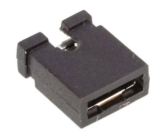 63-2999-14　RS Pro Shorting Link Female Straight Black Open Top 2 Way 1 Row 2.54 mm Pitch　251-8682