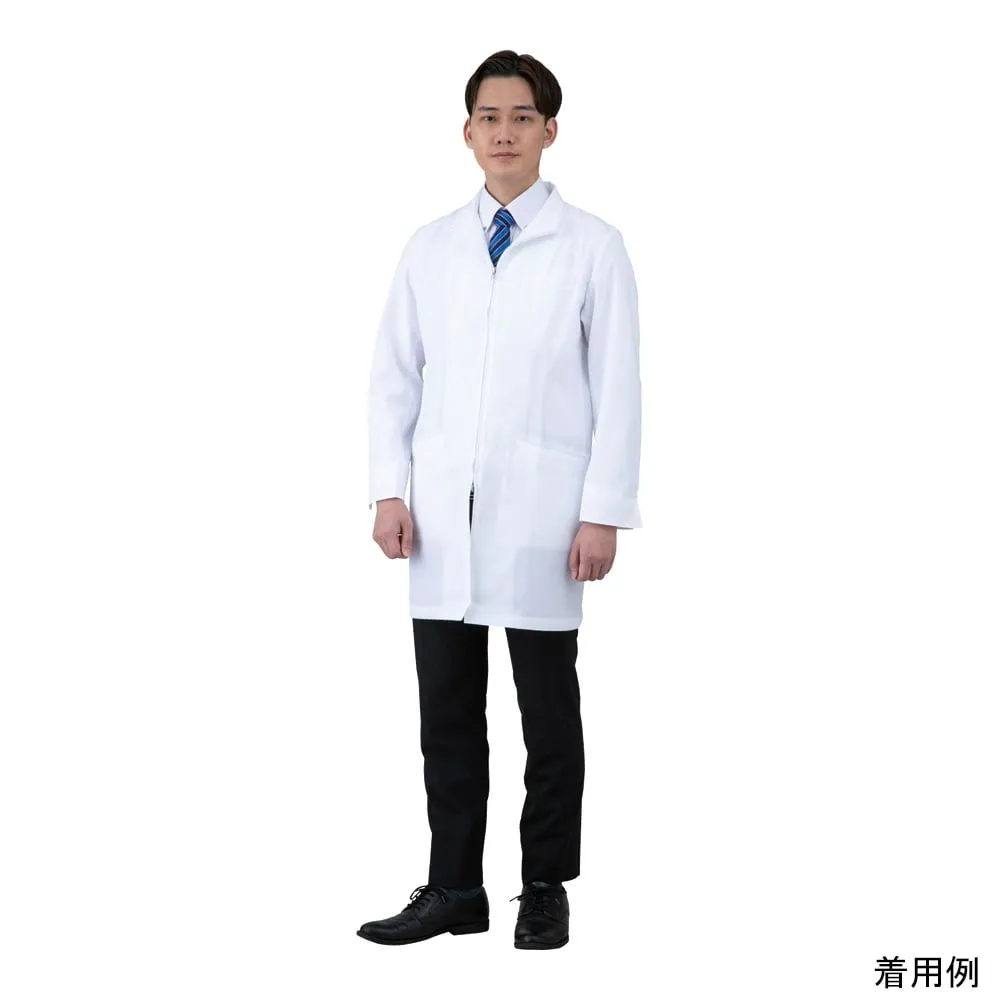 2-9354-01 S专用拉链五分长白大衣 (非白色) 113-90 S