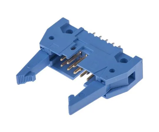 63-4628-03　Board Header 10 poles 2 rows straight wire to board 2.54 mm amplifier latch　2-5499206-1