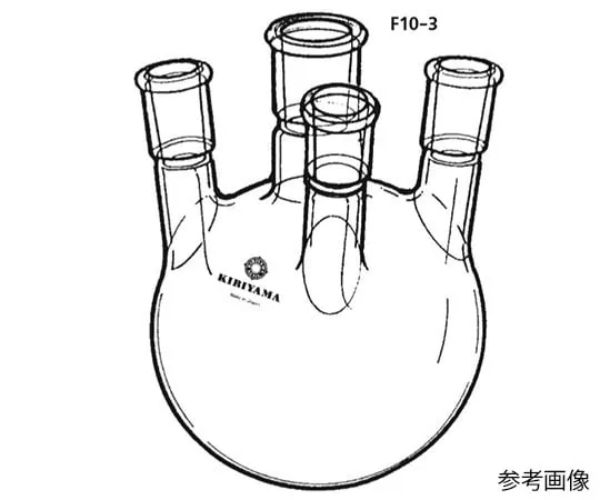 63-4256-39　四颈冲瓶 (角型) 100mL　F10-3-1