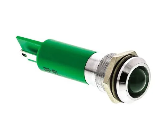 63-4586-39　RS PRO绿色指示器，24 V交流/直流，12 mm安装孔尺寸，焊点终止，IP67　208-481