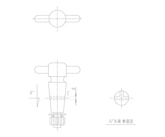 62-2089-79　［已停用］聚四氟乙烯三通阻断器闭合聚四氟乙烯阻断器　2106-16