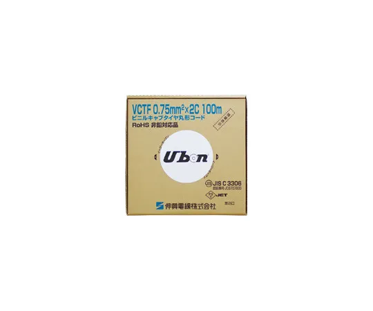 62-0502-14　乙烯基丁基电缆 (VCT-F) 100米盒装 (4芯外径5.1毫米)　VCT-F4C-0.3/BOX