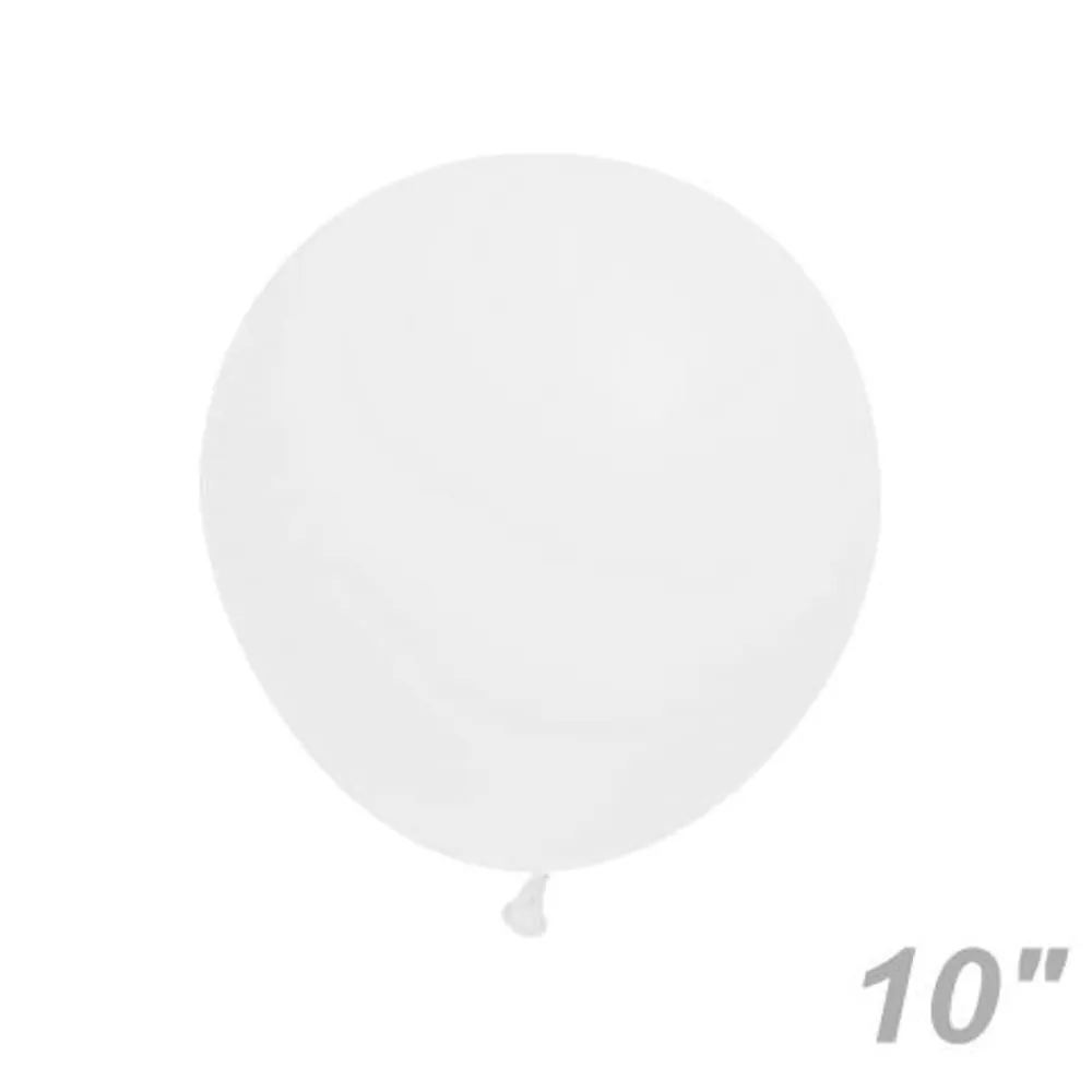 3-3318-21　Rubber Balloon White 1 Pack (100 Pieces)　ELT04745