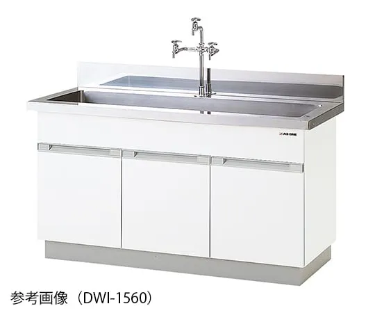 3-5797-11　水槽不锈钢 (SUS304) 1200 x 600 x 800 mm　DWI-1260