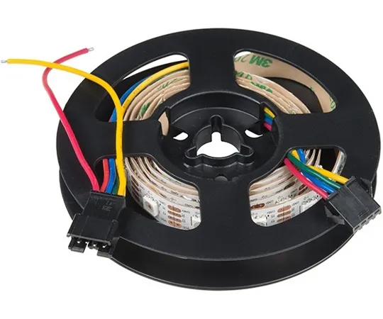 67-0420-91　LED RGB Strip - Addressable, 1m (APA102)　COM-14015