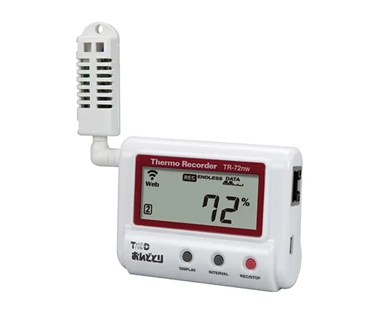 61-8493-80　Bộ ghi dữ liệu Thermo-Hygro ONDOTORI (Mạng LAN có dây)　TR-72nw
