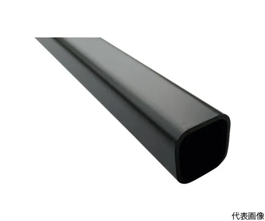 64-5003-85　［Discontinued］Aluminum Square Pipe with Angle R5 19 x 19 x 1.2 Black 4 m　FB103K
