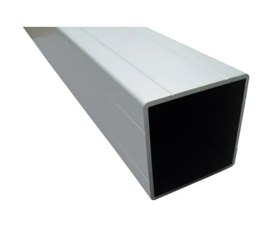 64-5013-51　Aluminum Square Pipe with Angle R2 with 2 V Grooves 40 x 40 x 1.5 without Silver Clear 4 m　LB101S