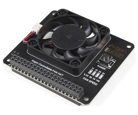 67-0423-23　Argon40 Fan HAT for Raspberry Pi 4, 3B, and 3B+　DEV-17163