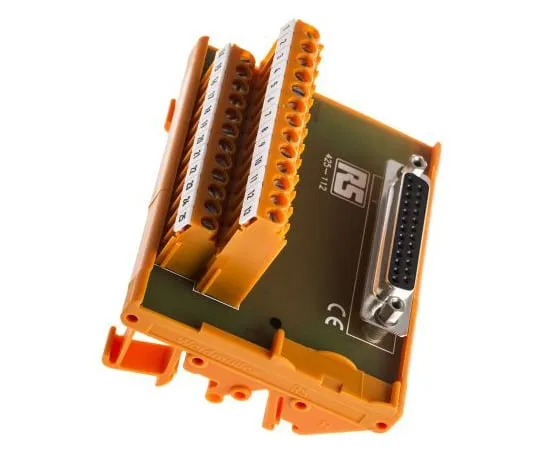 63-4619-67　RS PRO, 25极D-sub连接器，  接口模块，DIN导轨安装　425-112