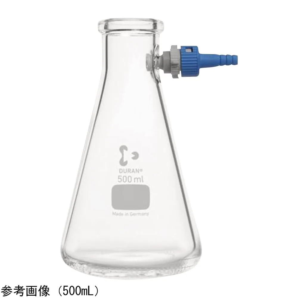 4-3830-01　Suction Filtration Bottle (with PBT Tube Connector) Triangle 100mL　212042452