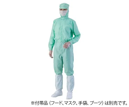 4-2417-10 防污染Coverall AS 1402 (男女通用) Green 5 L