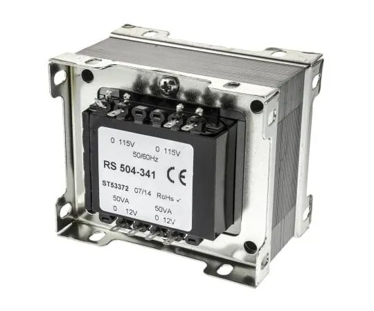 63-4636-52　RS PRO100VA2输出机箱安装变压器，12V交流　504-341