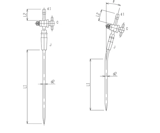 65-2345-45　反应容器聚四氟乙烯接头毛细管500 mL　3390-500-0M-9