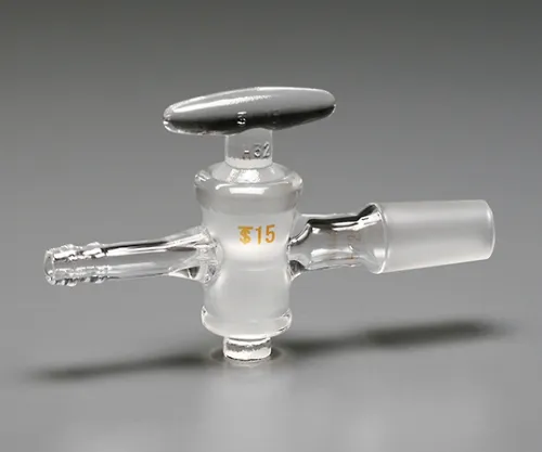 61-0047-13　TS排气管直管玻璃尾管8 mm管 (带橡胶夹钳)   滑动15/25　CL0405-01-10